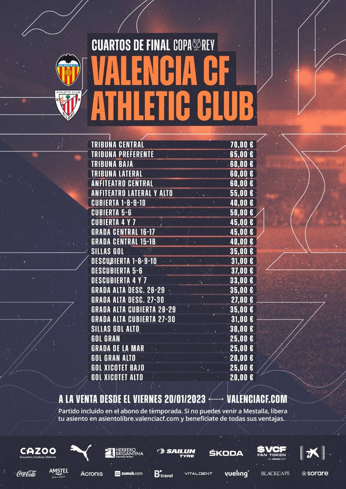 Apenas quedan ya 500 entradas para el partido de Copa del Rey ante el Athletic