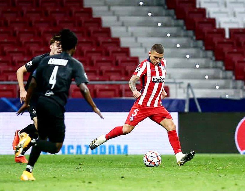 Lucas Torreira, con el Atlético.