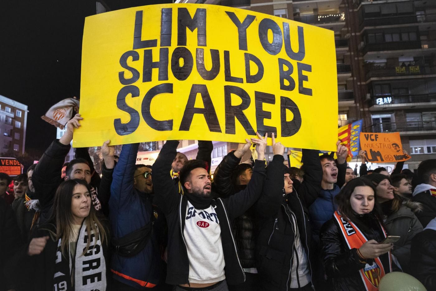 Manifestación contra Peter Lim