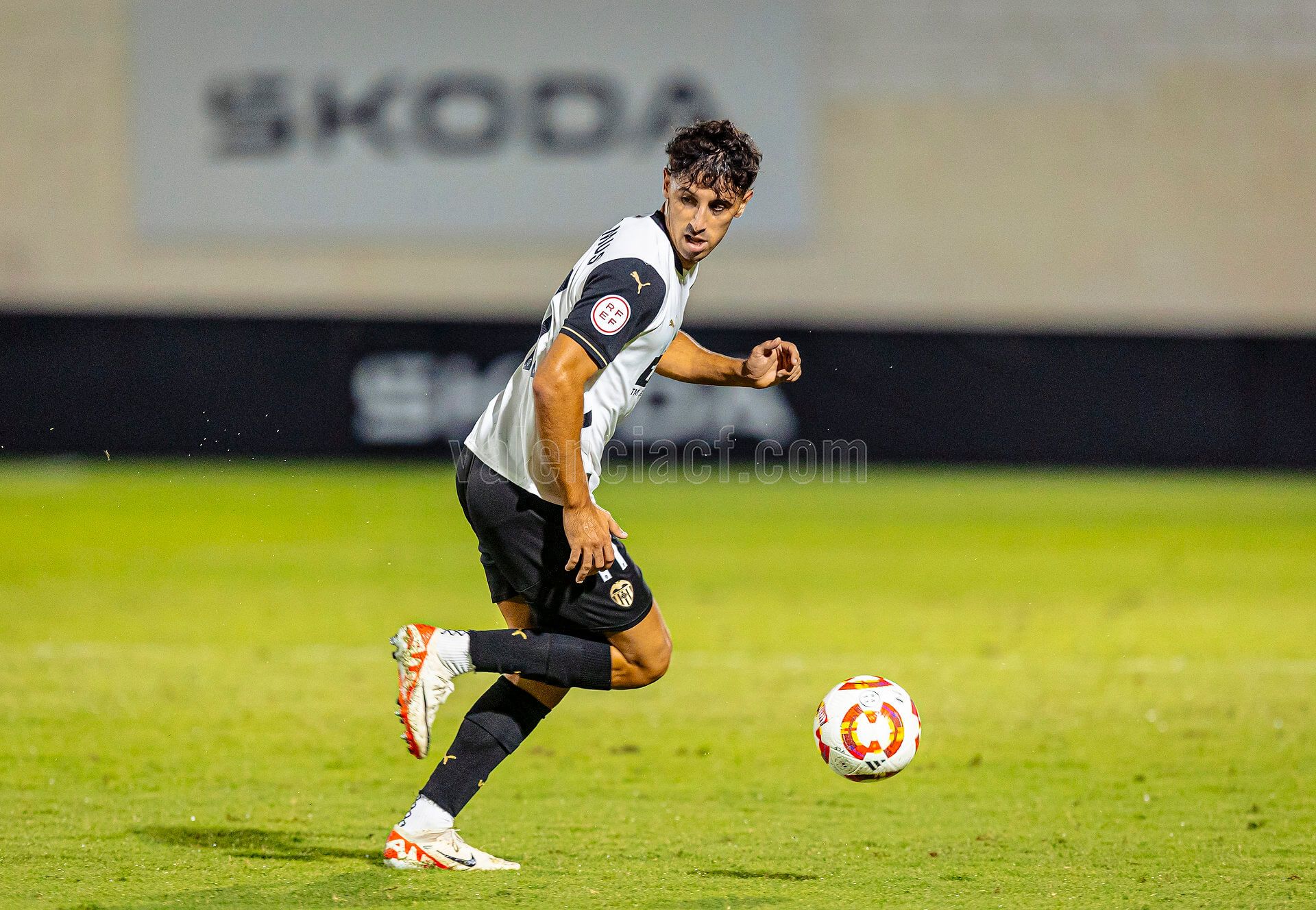 Marco Camus, con el VCF Mestalla.