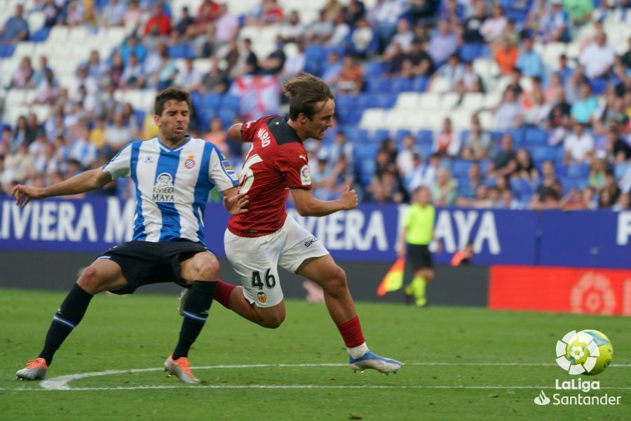  Mario Domínguez debutó en Primera la temporada pasada con el RCD Espanyol.