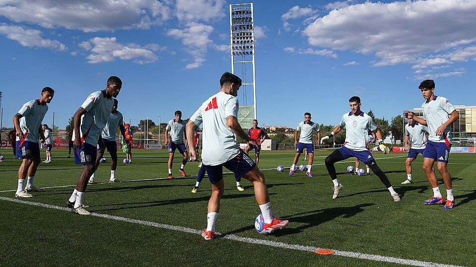 Mosquera y Diego López con la selección olímpica