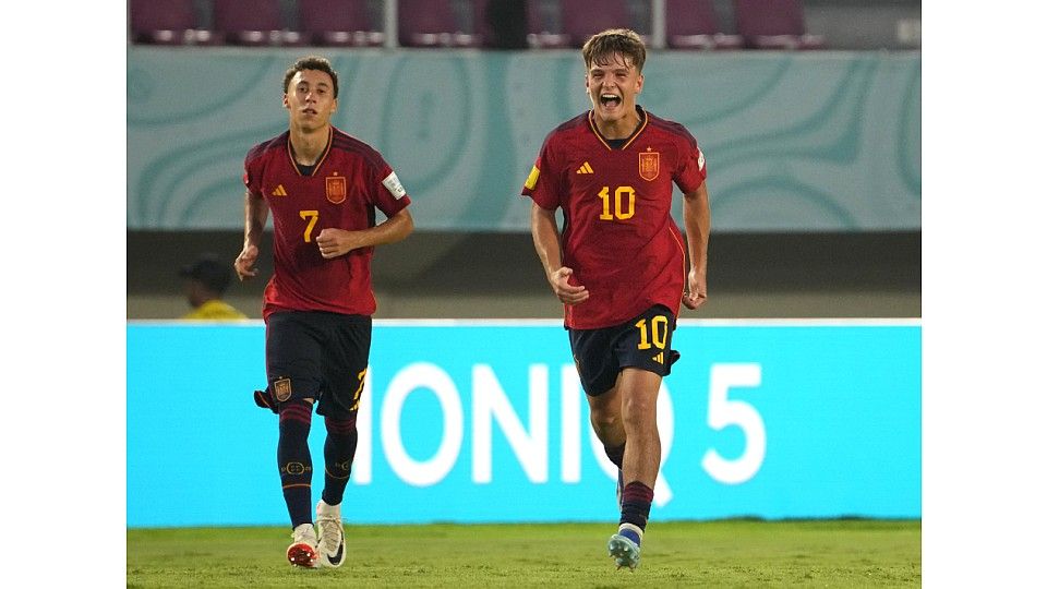  Pablo López, con España en el Mundial sub 17.