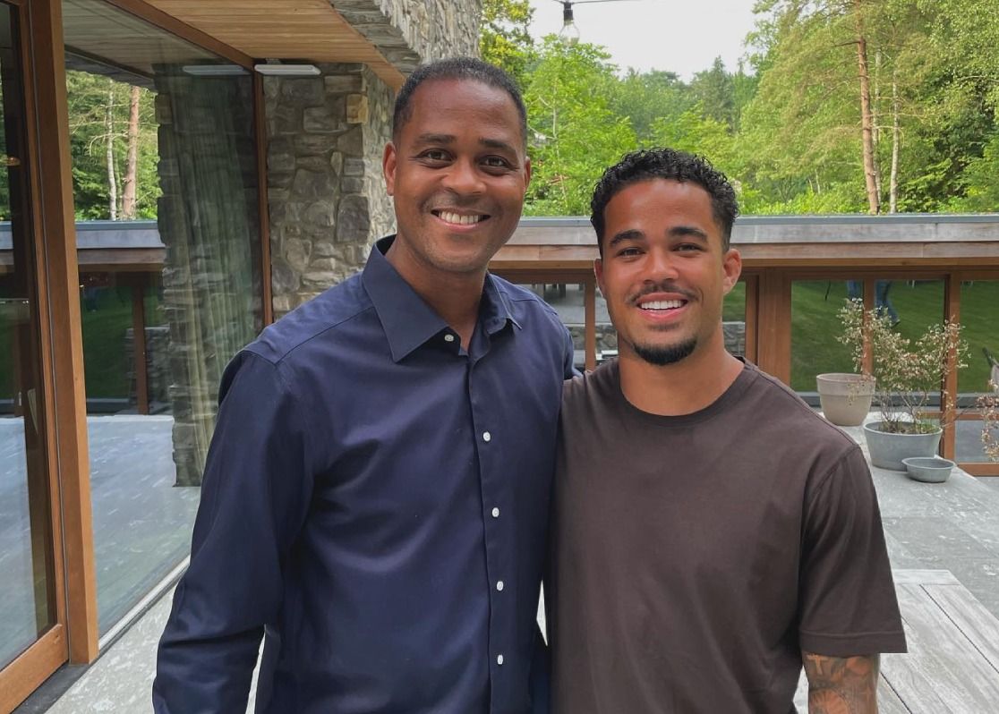 Patrick Kluivert y Justin Kluivert.