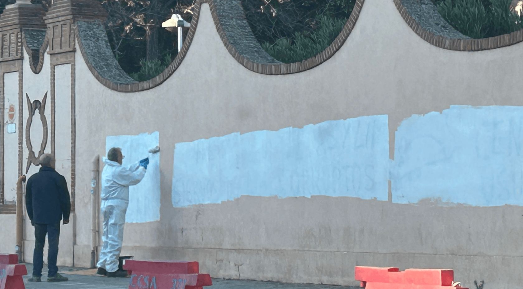  Pintadas contra la visita de Louzán en la Dirección General de Deportes