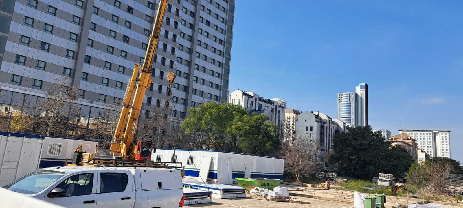  Primera grúa en el Nou Mestalla
