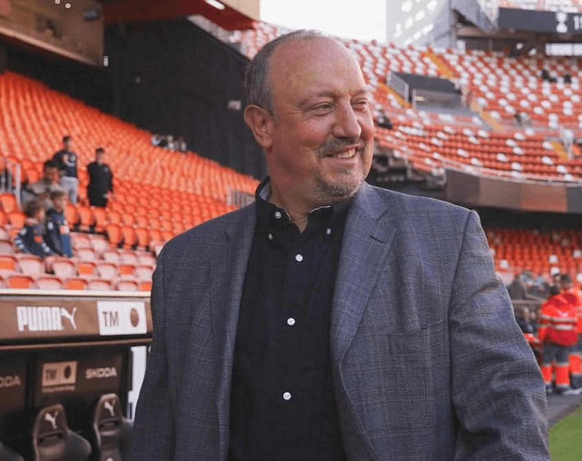  Rafa Benítez en Mestalla, dónde hoy se sienta Carlos Corberán
