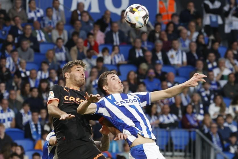  Imagen del Real Sociedad-Valencia CF de la temporada pasada.
