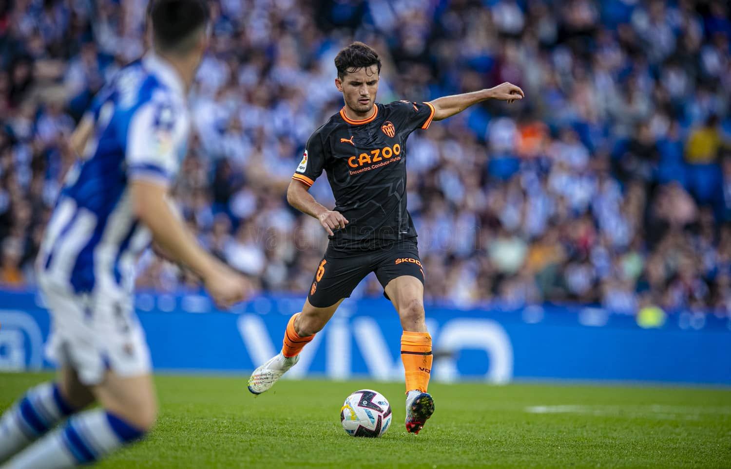 Guillamón en el Real Sociedad-Valencia