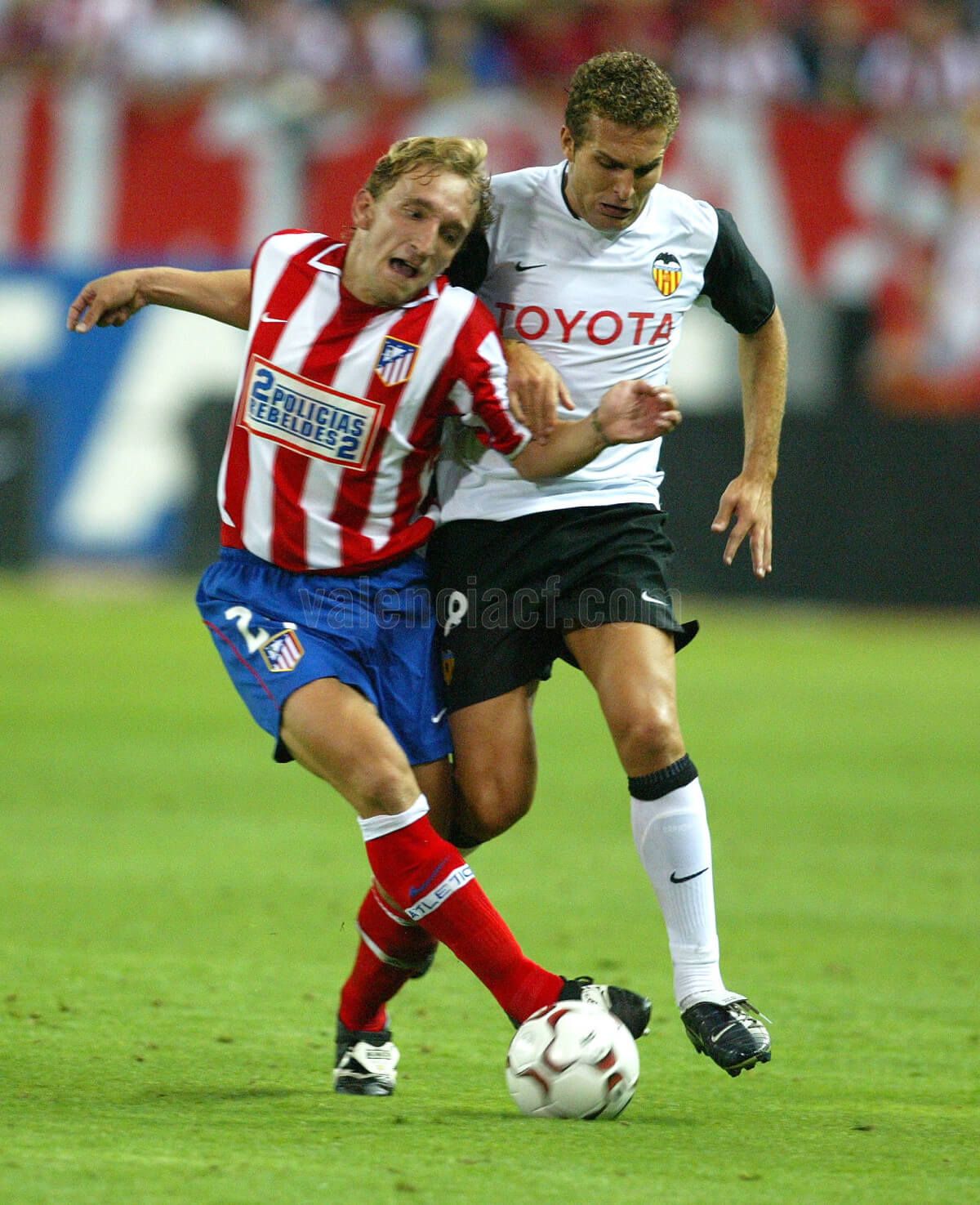  Rubén Baraja, ante el Atlético de Madrid.