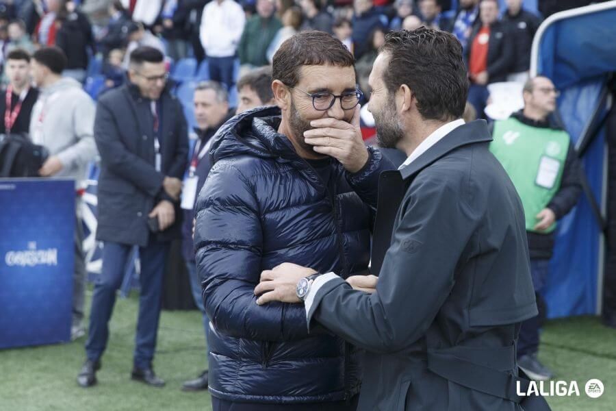 Rubén Baraja, ante el Getafe CF.