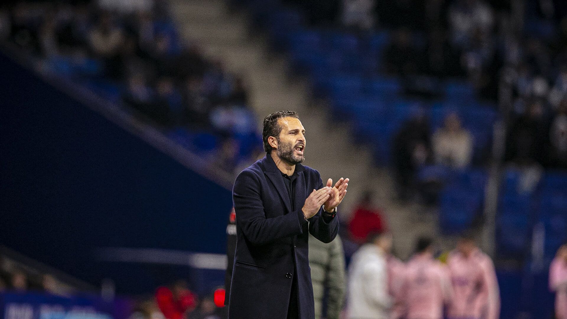  Rubén Baraja, ante el RCD Espanyol.