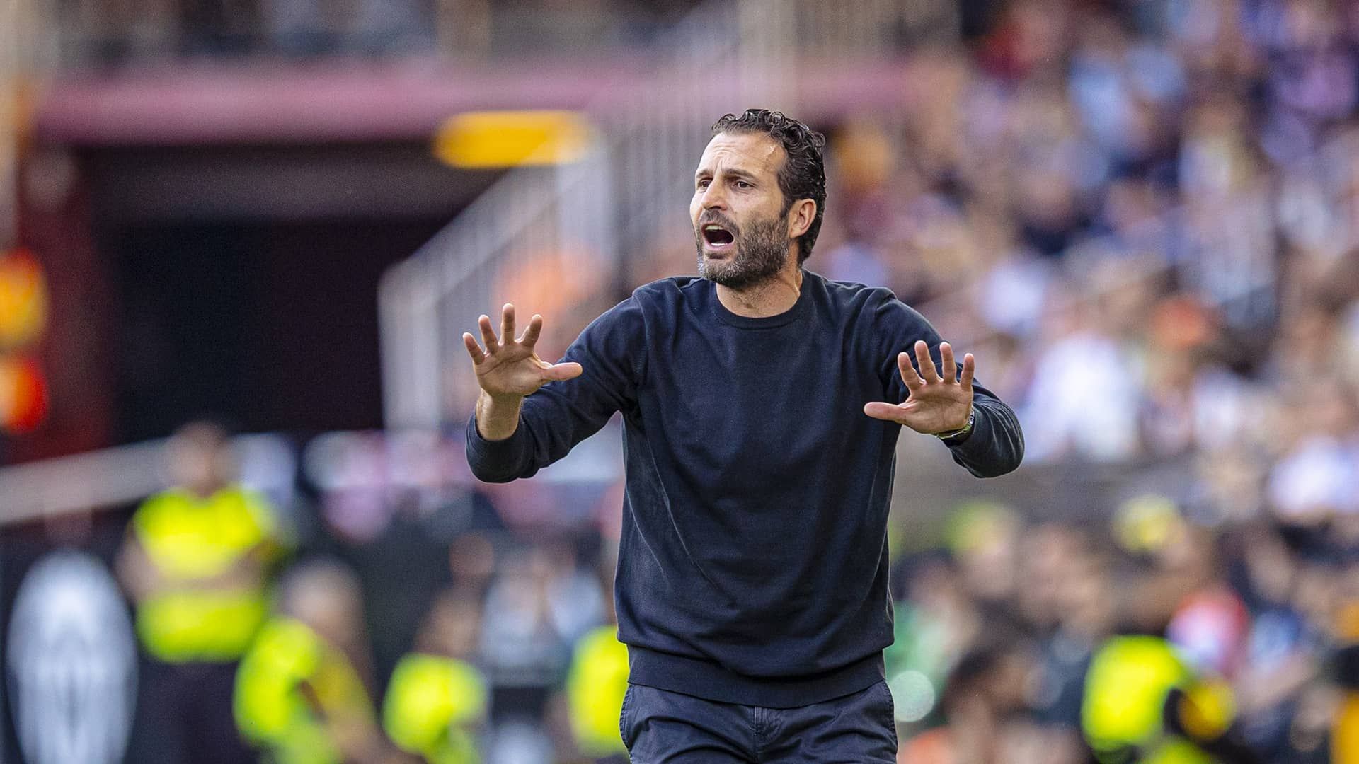  Rubén Baraja, ante el RCD Espanyol.