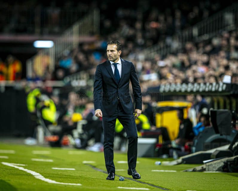  Rubén Baraja. ante el Sevilla FC.