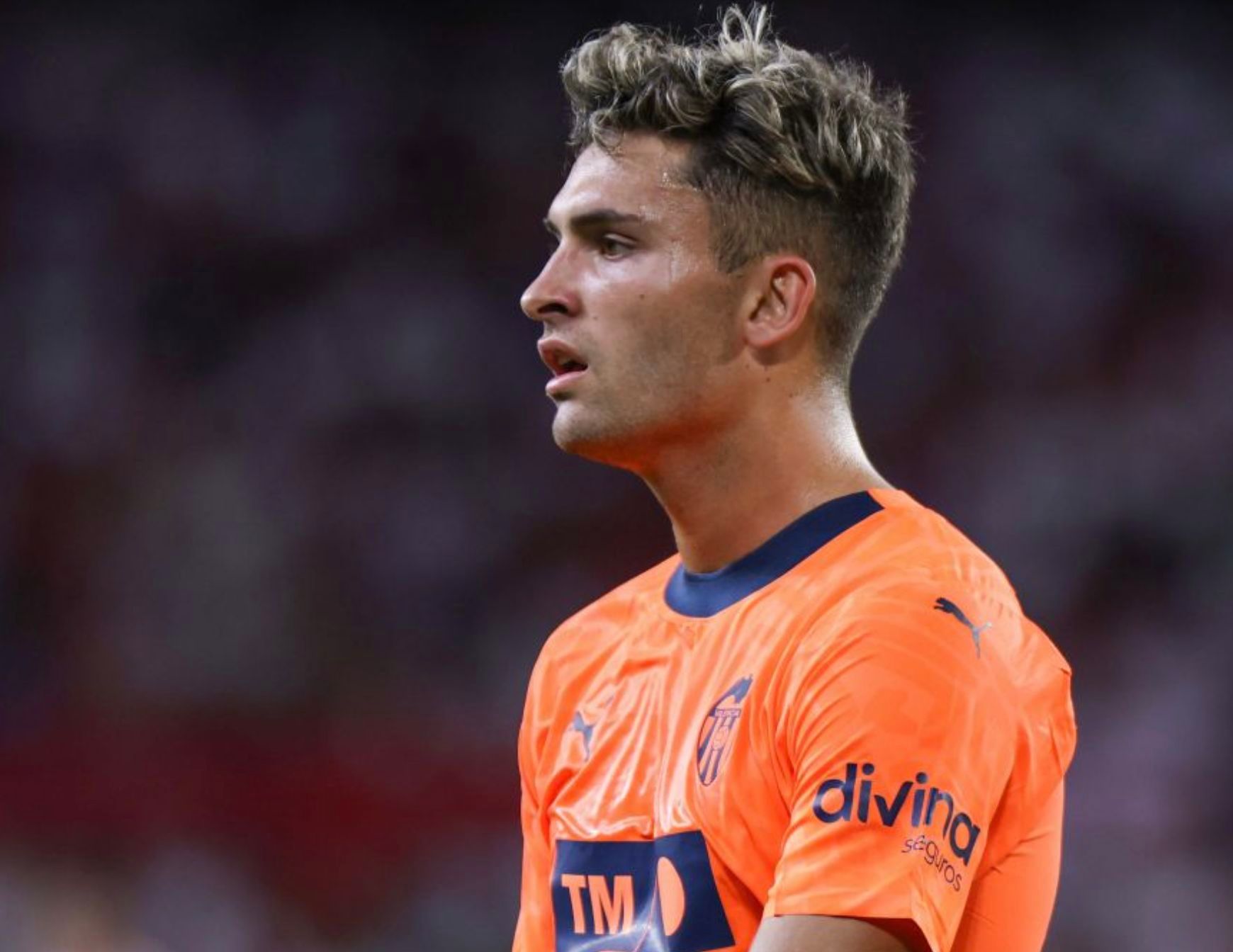  Hugo Duro en el Sevilla-Valencia