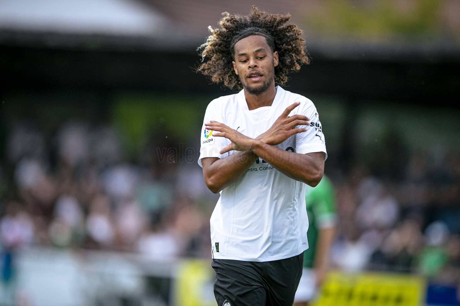  Koba en el St Gallen-Valencia CF