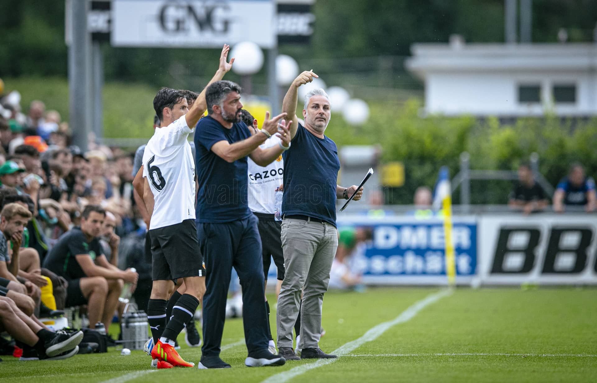  Gattuso hace un cambio con David Rangel St Gallen-Valencia CF