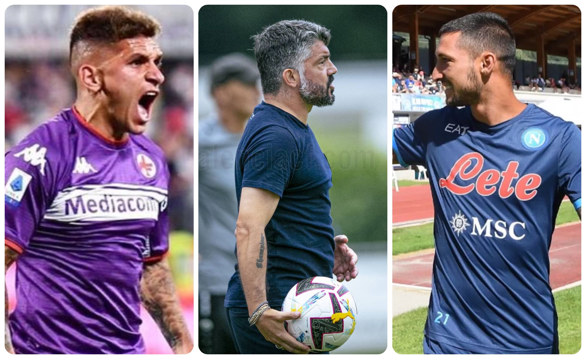  Torreira, Gattuso y Politano.