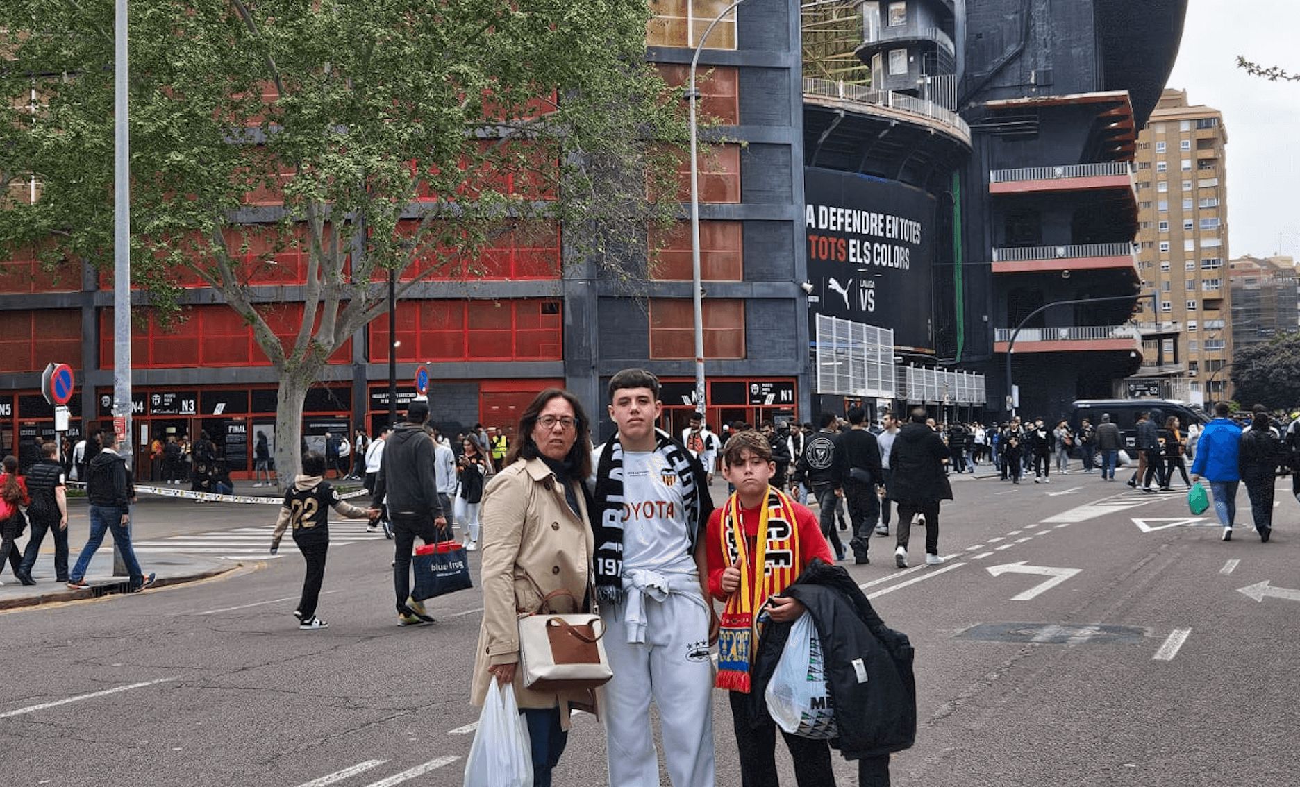 Tres madrileños en Mestalla