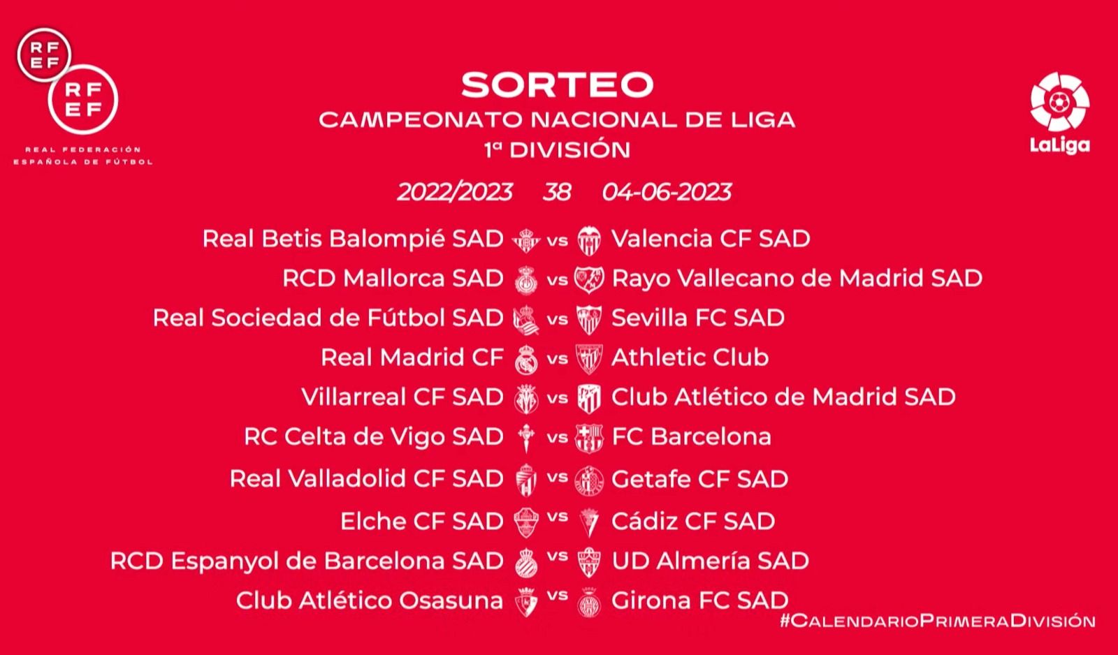  Última jornada de LaLiga.