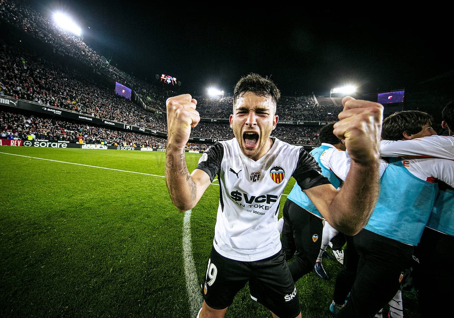  Hugo Duro en el Valencia-Athletic