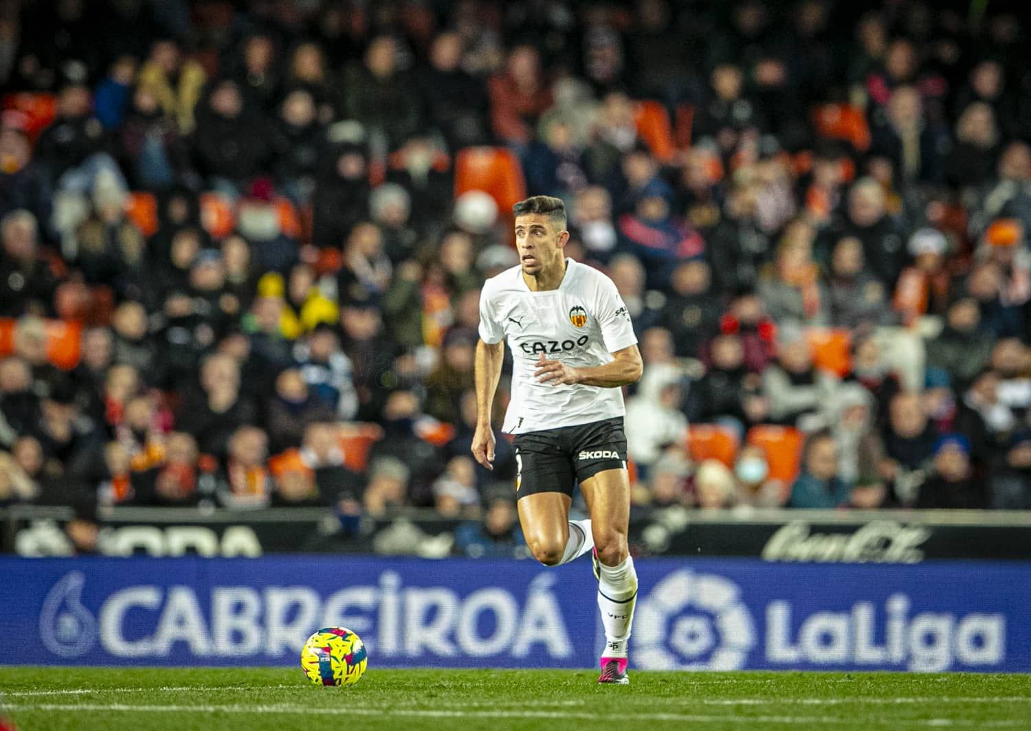 Gabriel Paulista, en el Valencia CF - Almería.