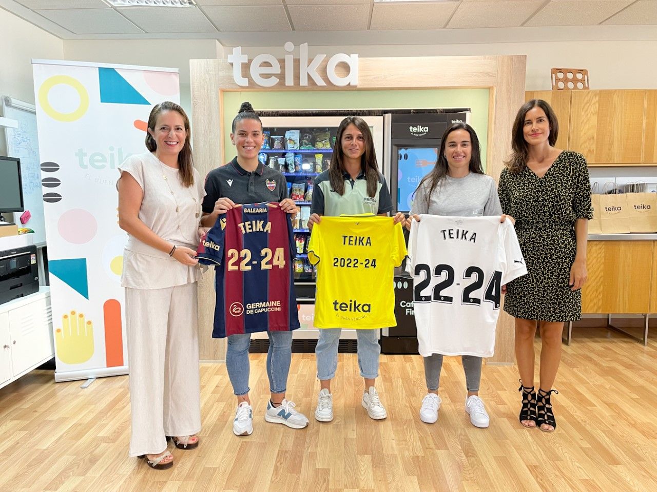 Valencia CF, Levante UD y Villarreal CF anuncian en Teika el inicio de la liga este fin de semana