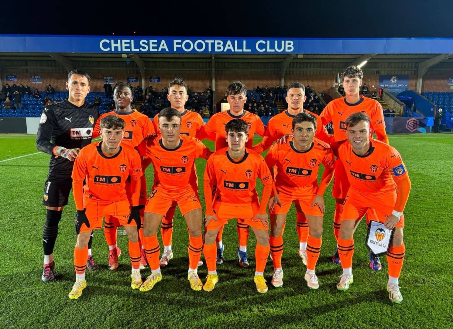  El once del VCF Mestalla ante el Chelsea