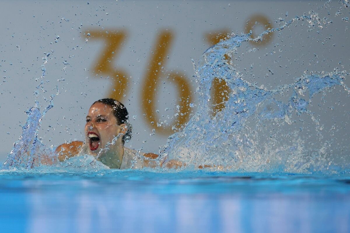 Iris Tió, oro en el campeonato del mundo de natación artística.