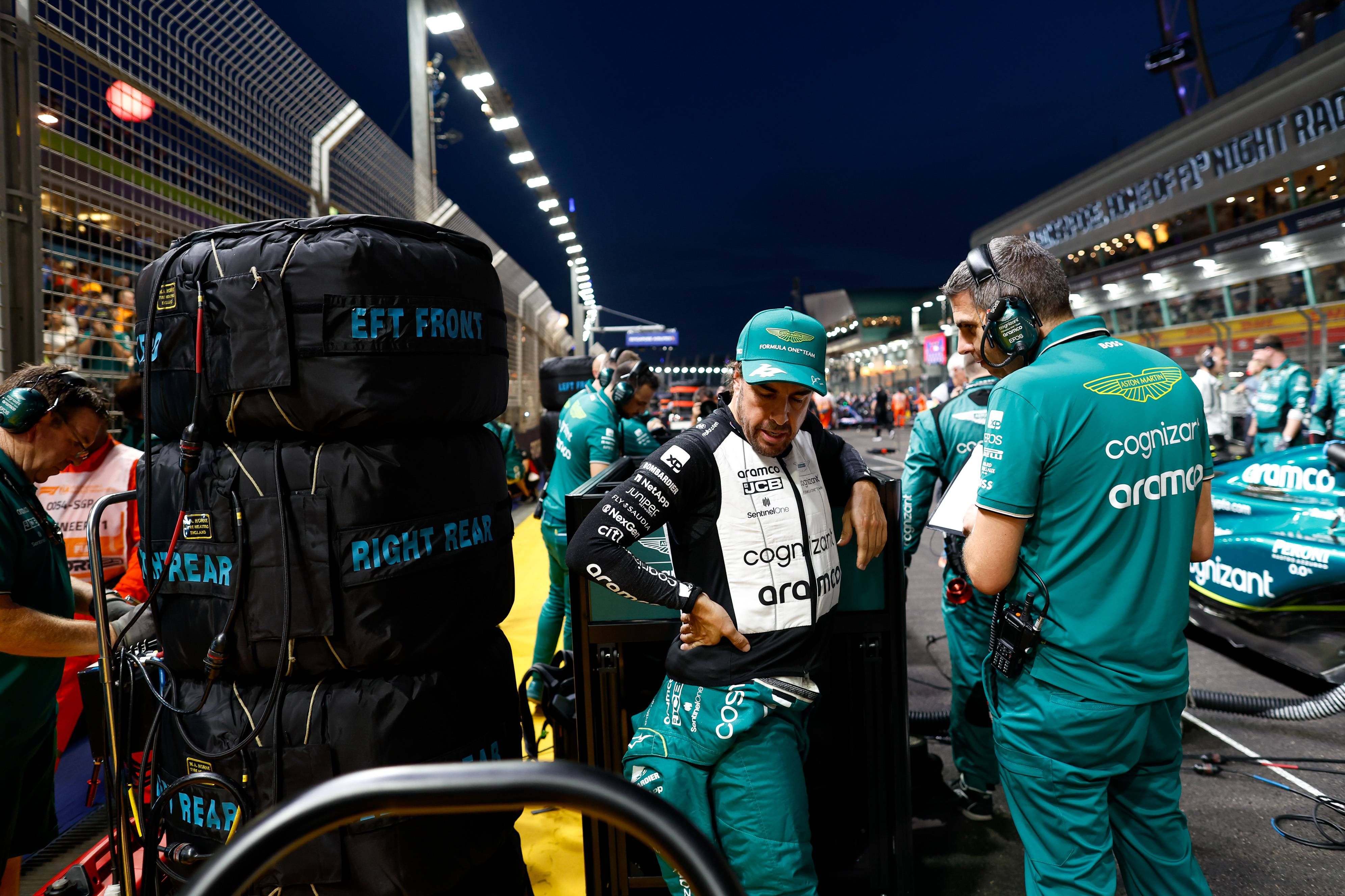  Fernando Alonso, en el GP de Singapur.