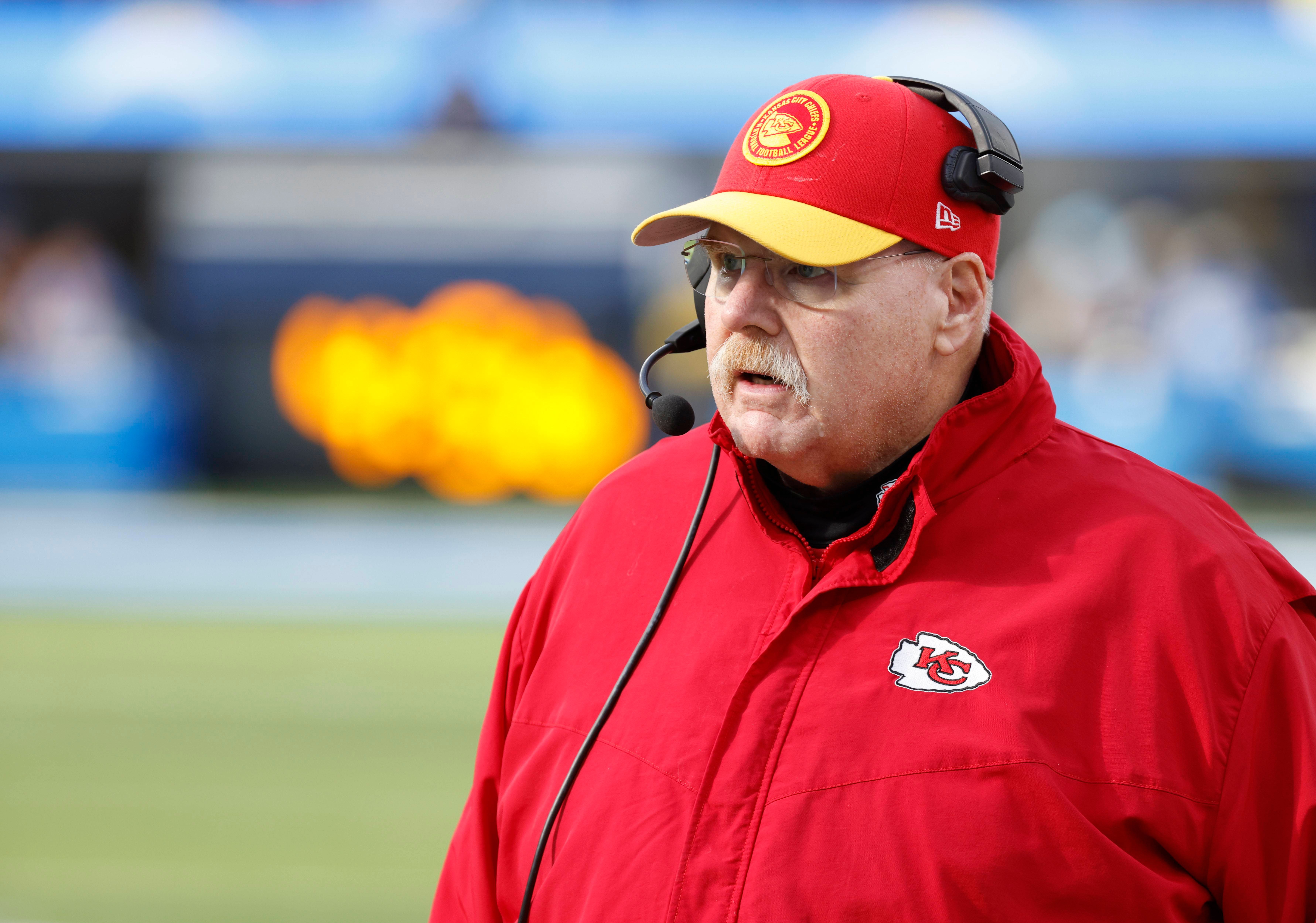  Andy Reid durante un partido con los Kansas City Chiefs. Foto: Cordon Press