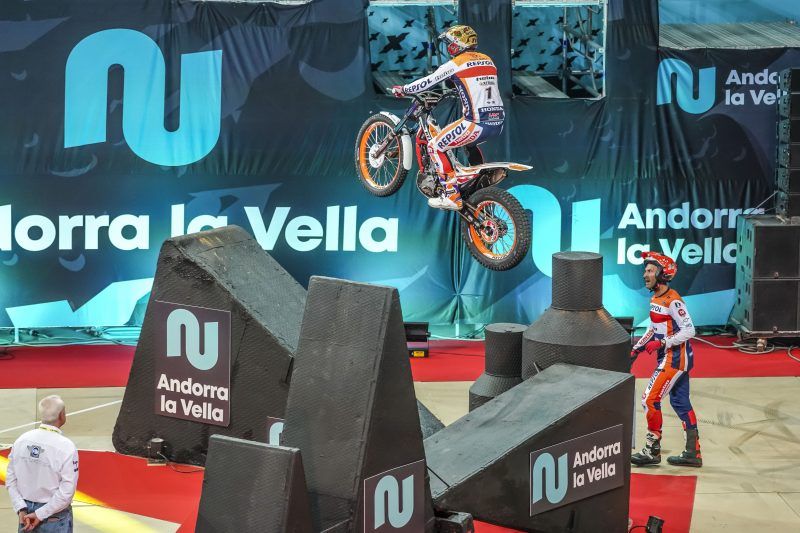  Toni Bou, en la prueba de X-Trial en Madrid.