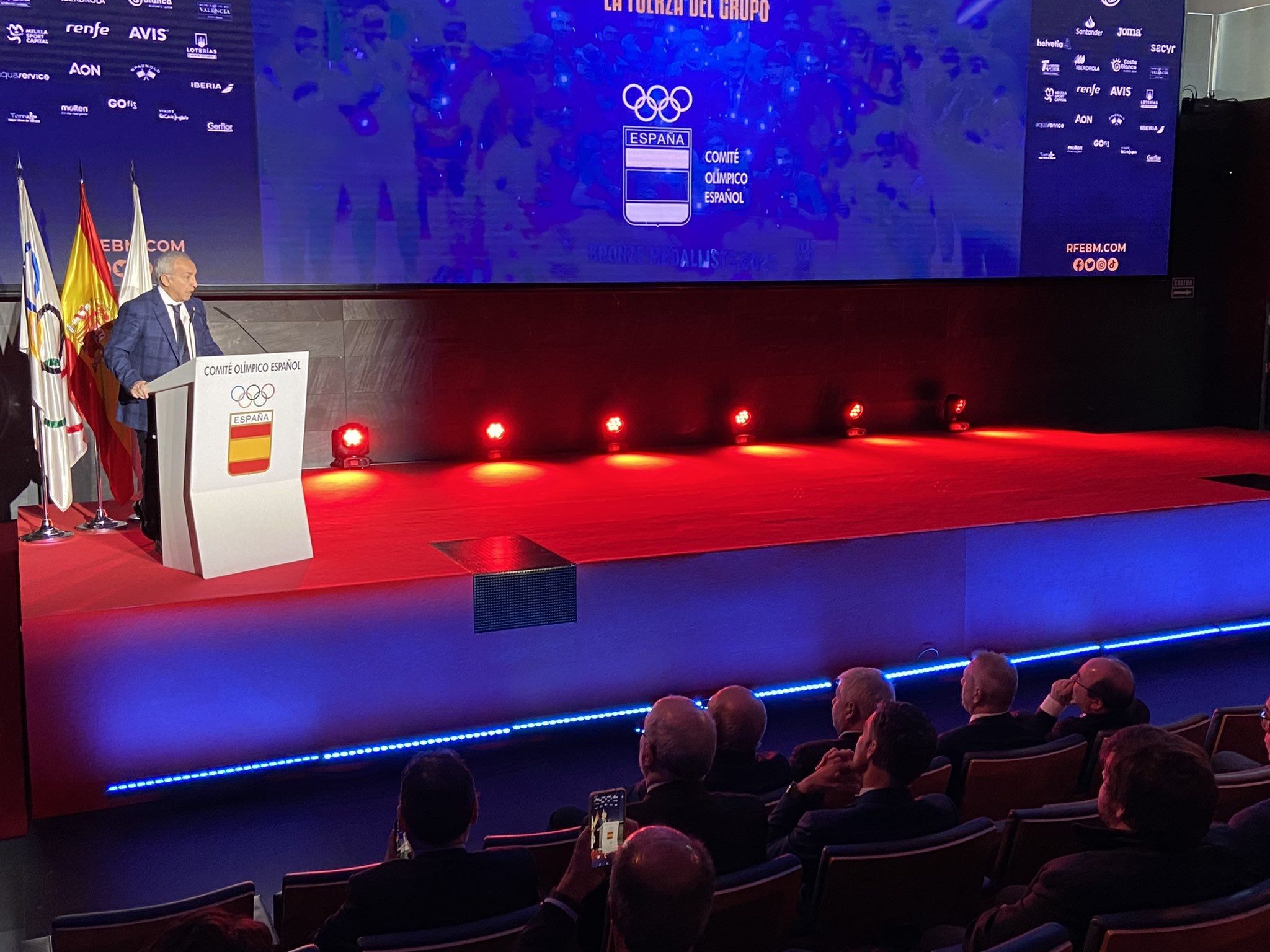  Alejandro Blanco, durante el acto a la selección.