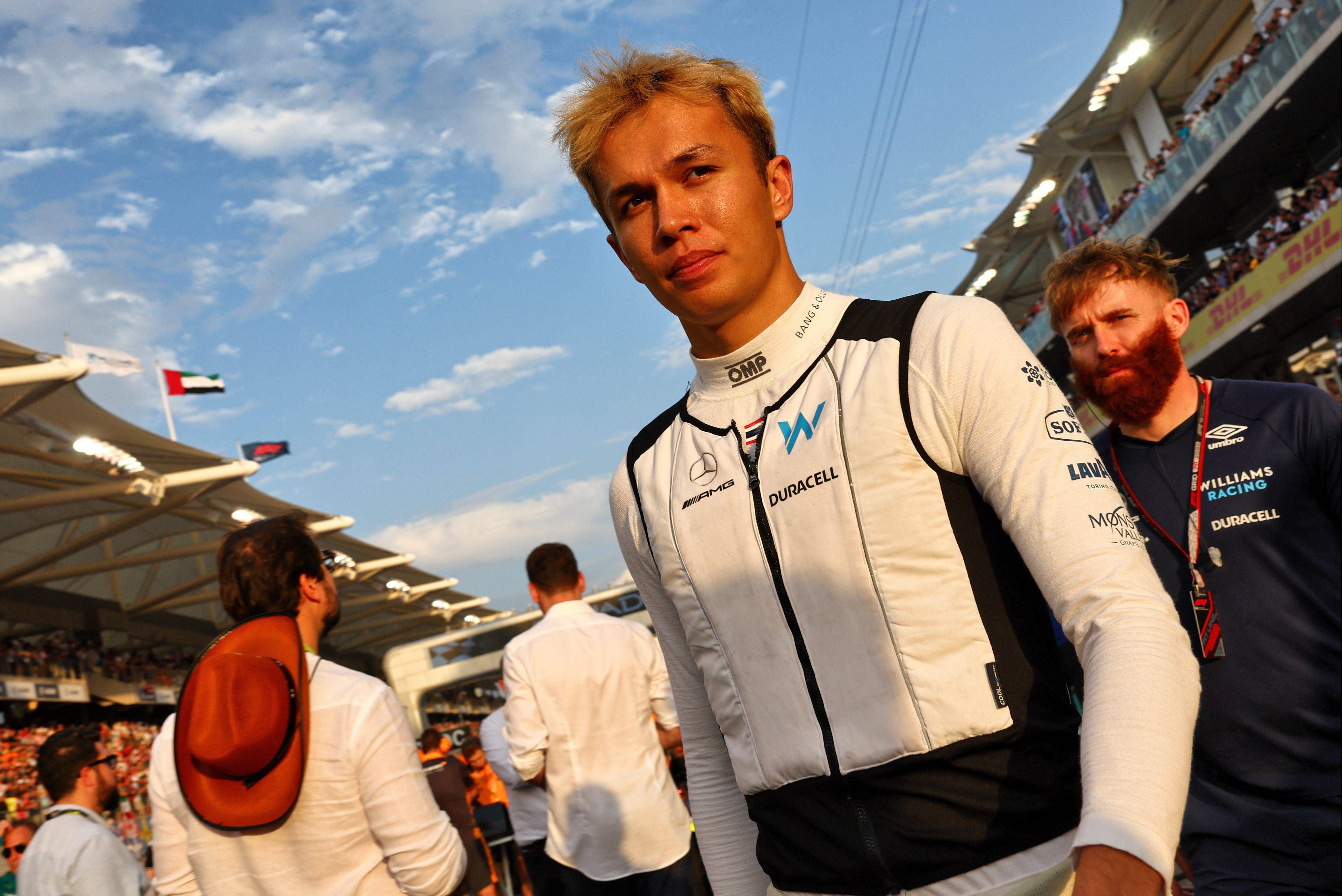 Alexander Albon en el Gran Premio de Abu Dhabi 2022.