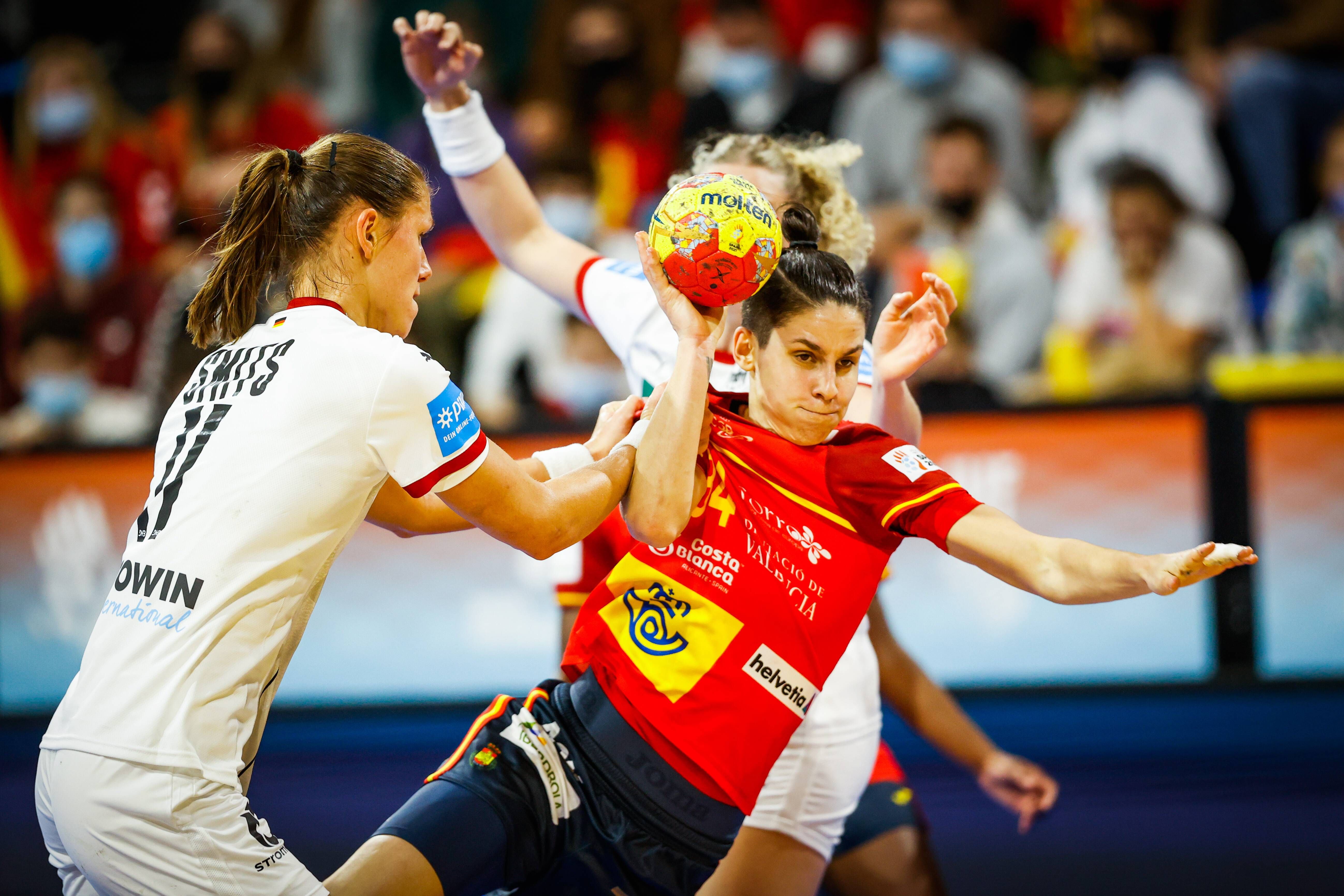  Alicia Fernández en el partido contra Alemania.