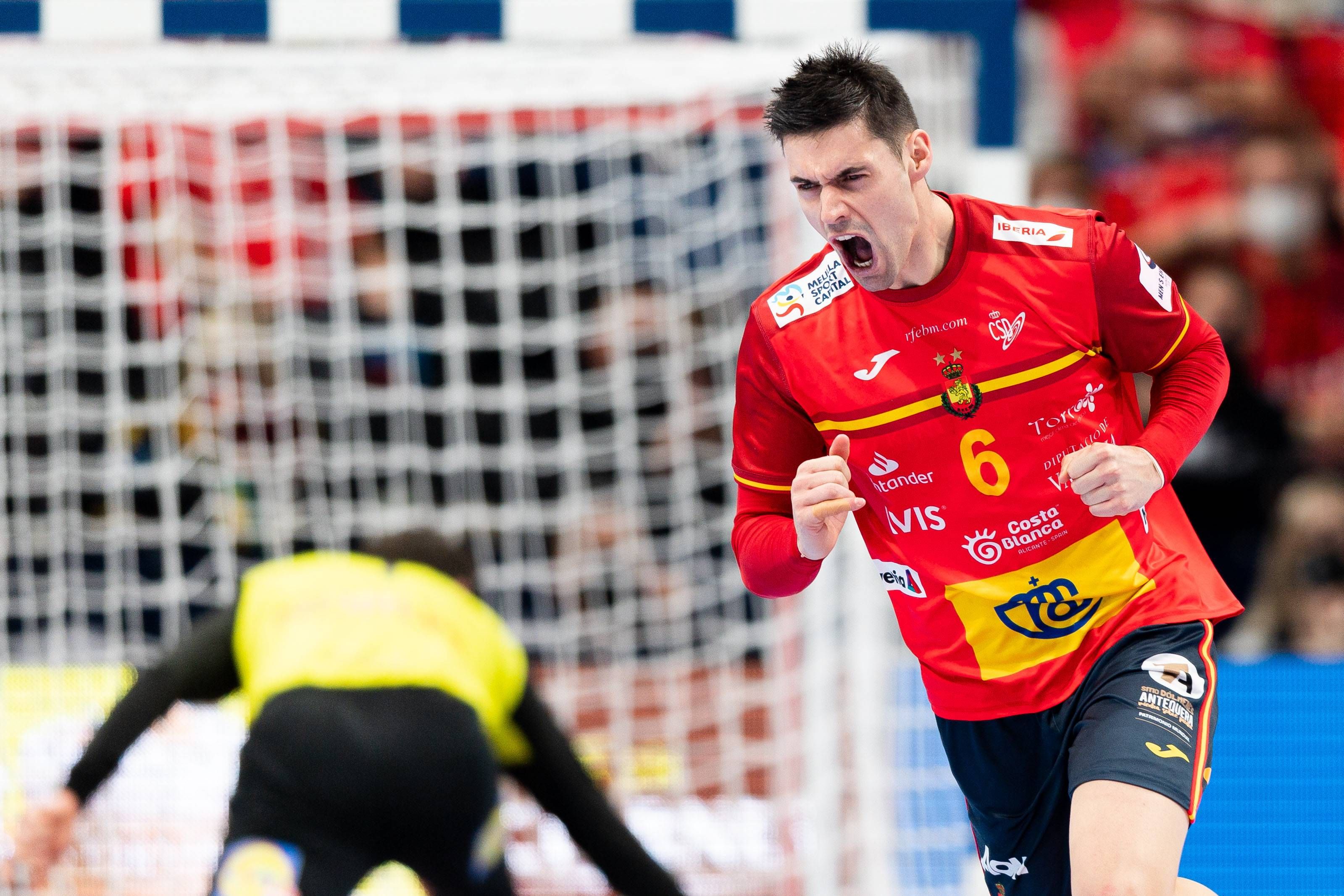 Ángel Fernández en la final del Europeo.