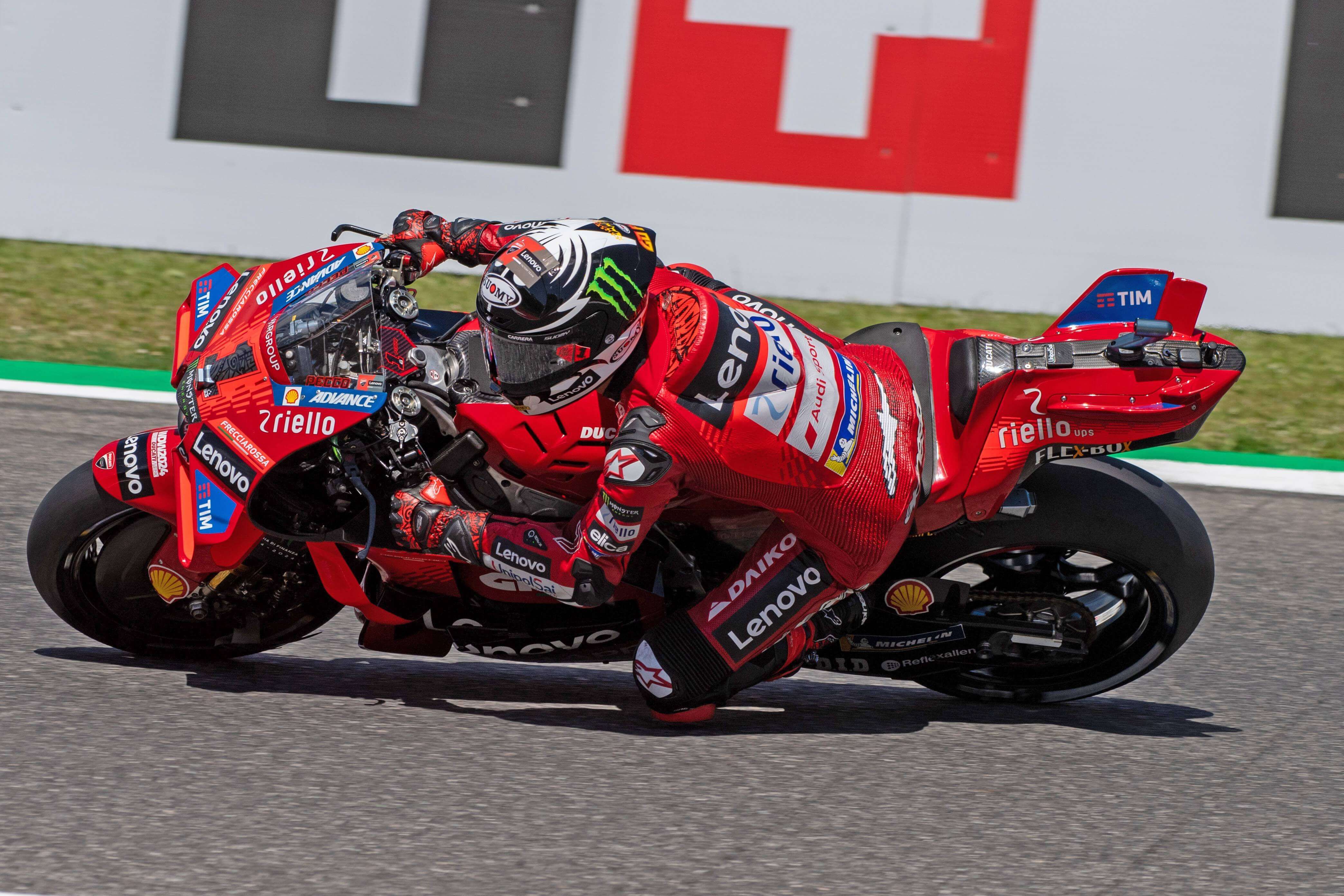 Pecco Bagnaia, en el Gran Premio de Mugello.