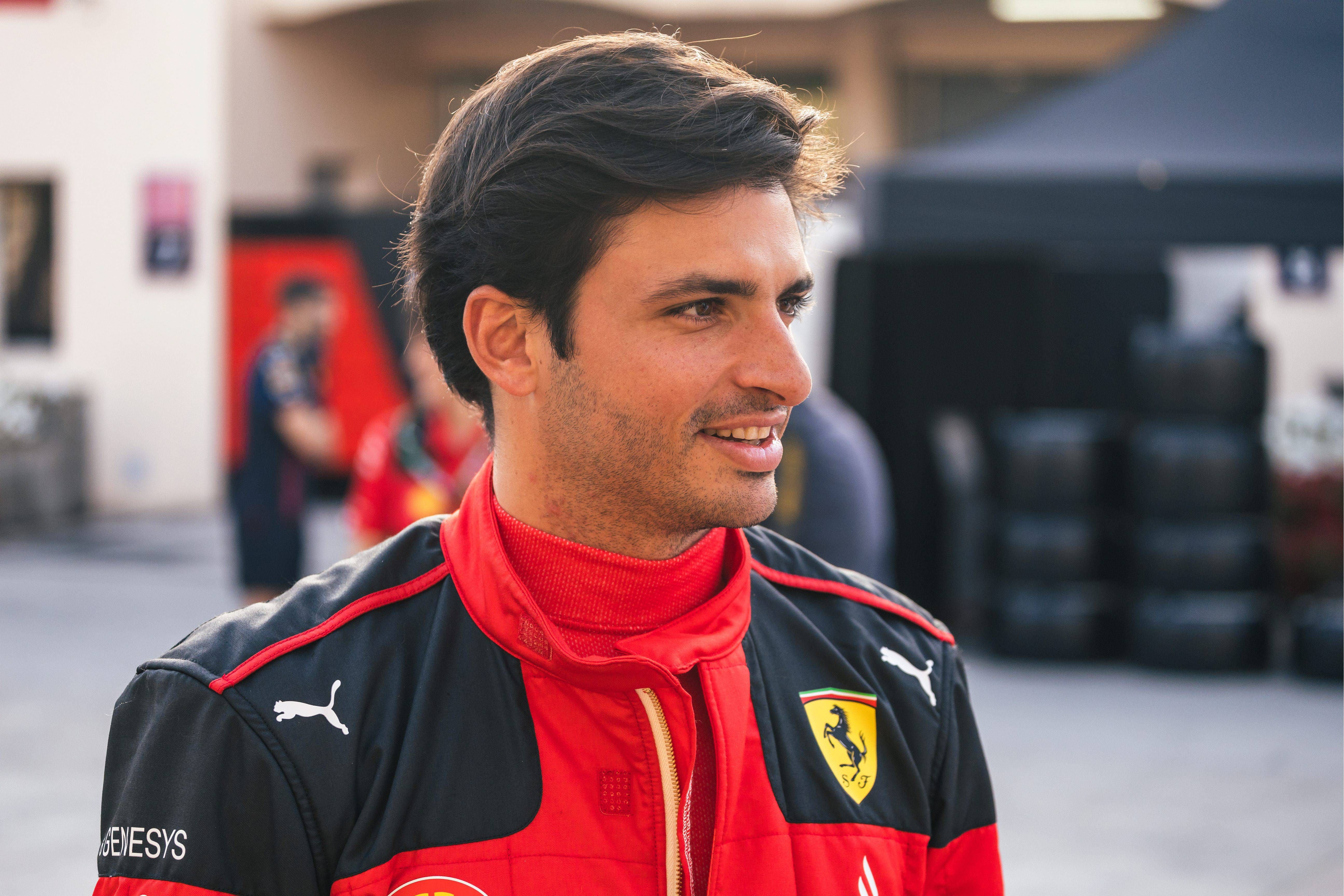 Carlos Sainz en las pruebas de preparación de la F1.