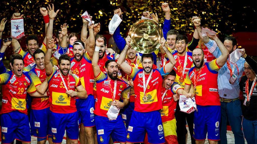  Celebración de los 'Hispanos' en el Europeo de Croacia.