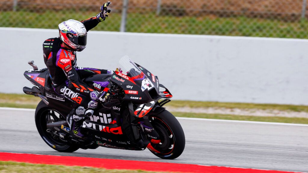  Aleix Espargaró, en el GP de Montmeló.