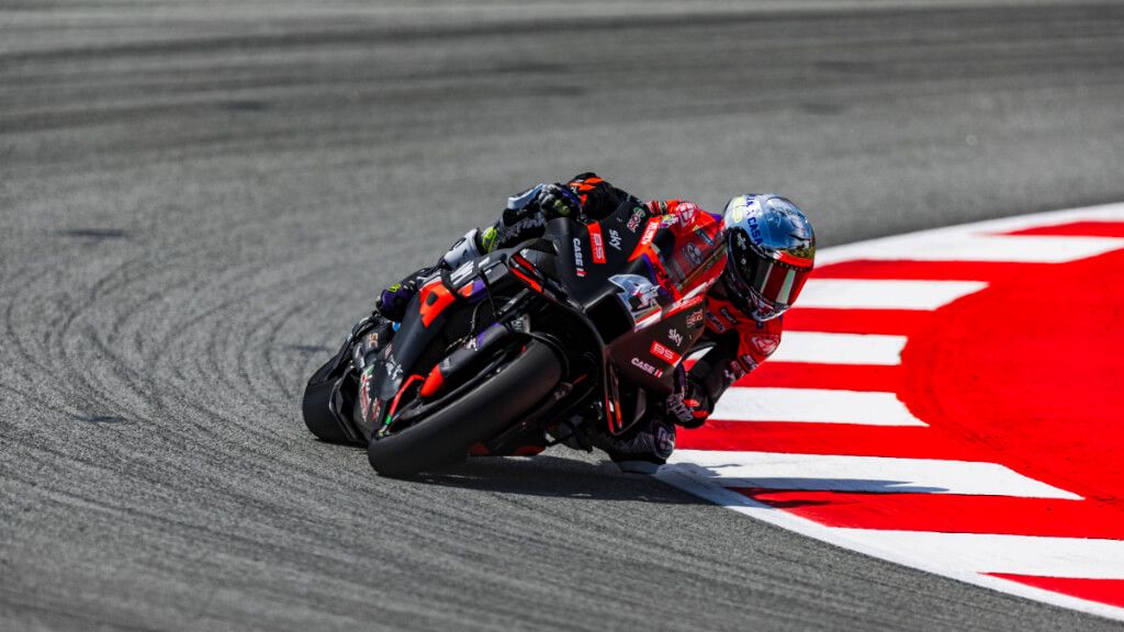  Aleix Espargaró, en el GP de Montmeló.
