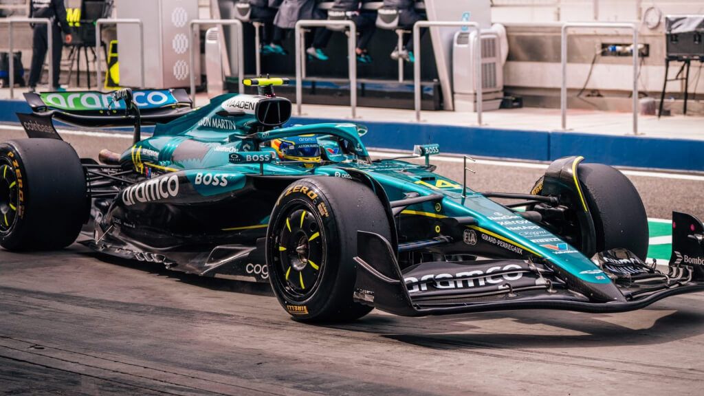 Fernando Alonso, en los test de Bahréin.