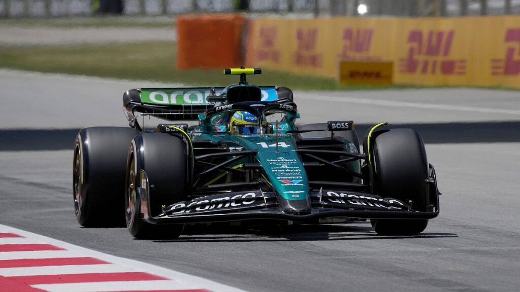 Fernando Alonso, en el Gran Premio de España.