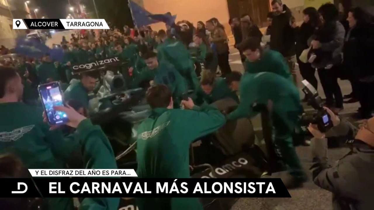  Fernando Alonso, protagonista en el Carnaval de Alcover.
