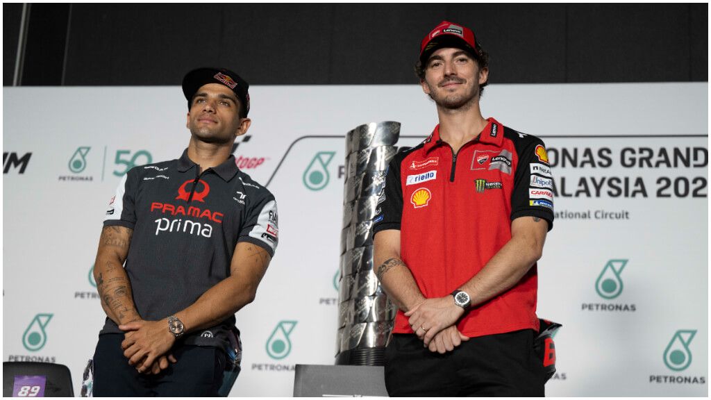  Jorge Martín y Pecco Bagnaia. (Fuente: Europa Press)