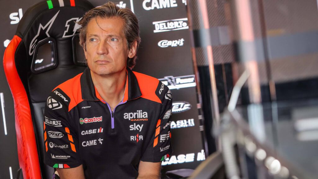 Massimo Rivarola, CEO de Aprilia, espera la vuelta de Jorge Martín (foto: Cordon Press).