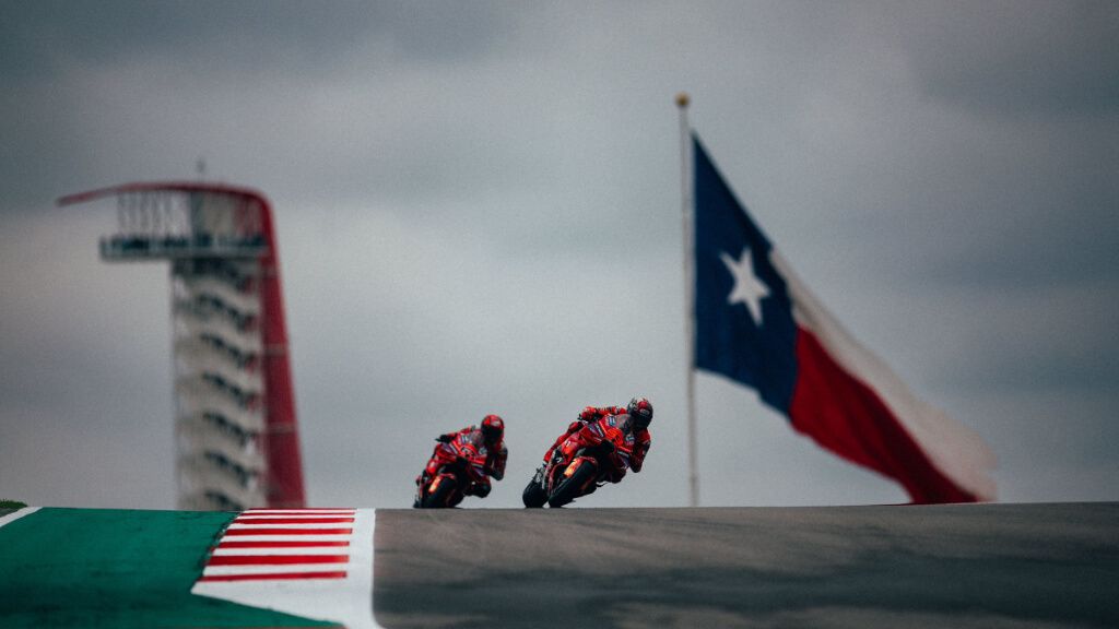  Marc Márquez y Pecco Bagnaia, en el Gran Premio de Austin.