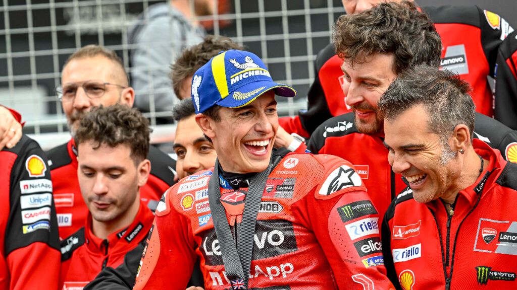  Marc Márquez celebrando la victoria con Ducati (Europa Press)