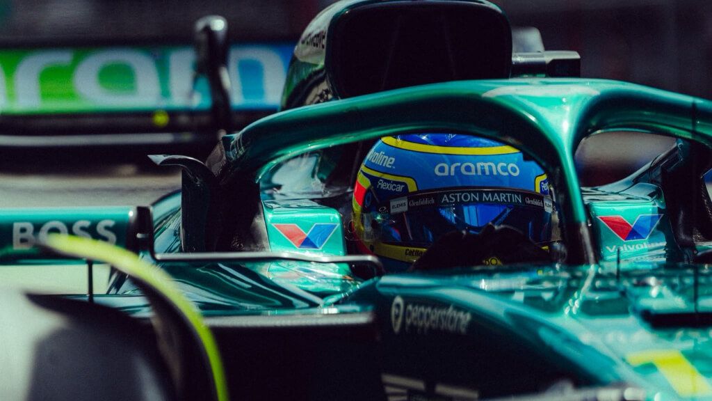 Fernando Alonso, en la clasificación del GP de Hungría.