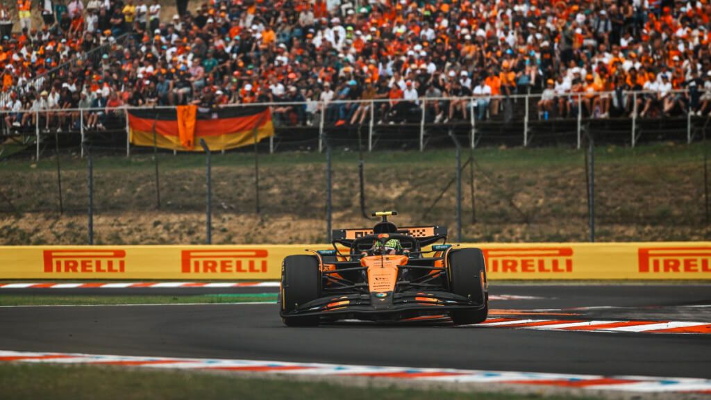 Lando Norris, en Hungría.